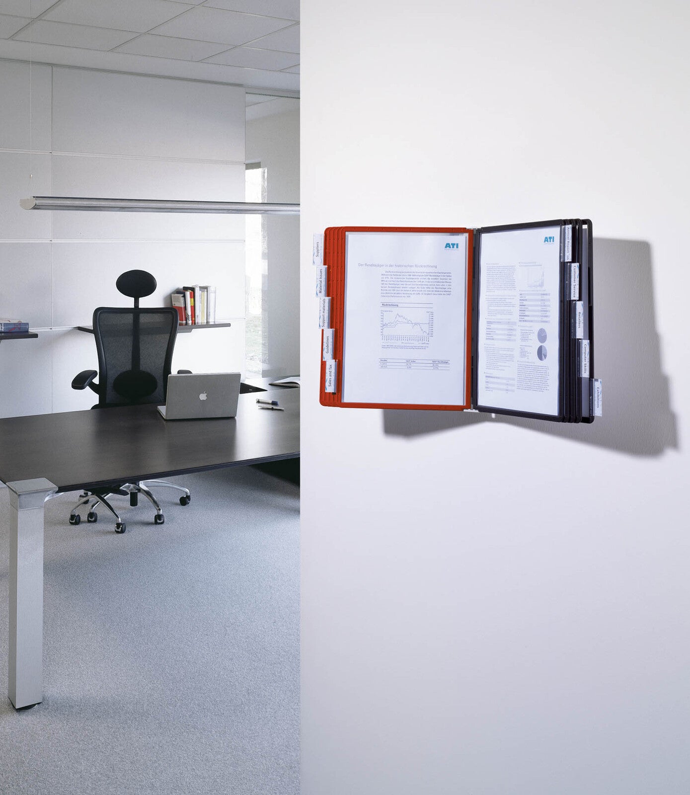 563100-durable-a4-sherpa-wall-w-10-display-panel-black-red