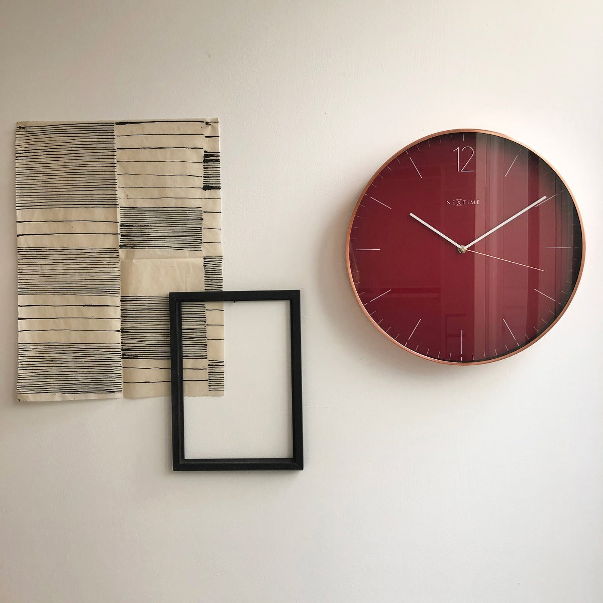 573258ro-nextime-very-essential-40cm-analogue-wall-clock-wine-copper