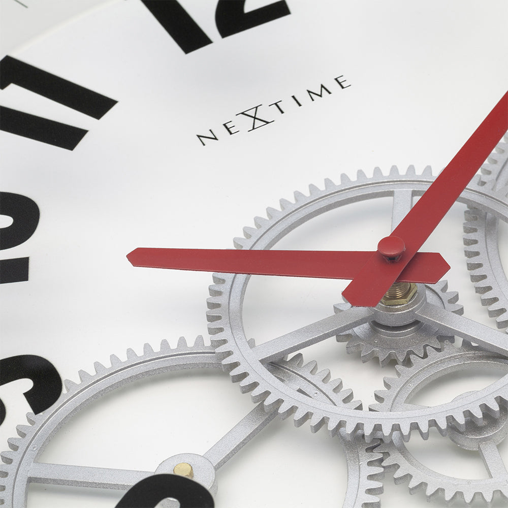 573259wi-nextime-36cm-modern-gear-wall-clock-white