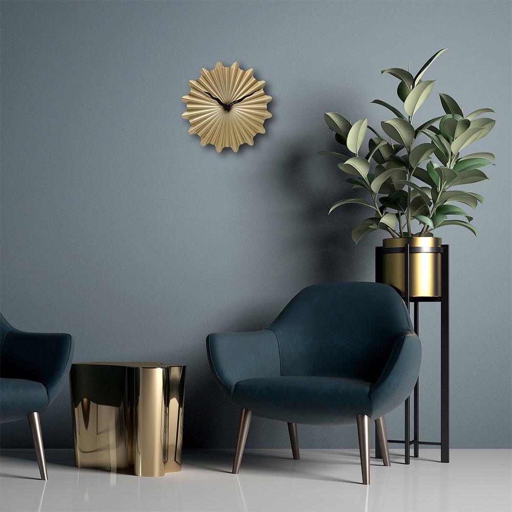 573286go-nextime-sunny-40cm-analogue-hanging-wall-clock-round-gold