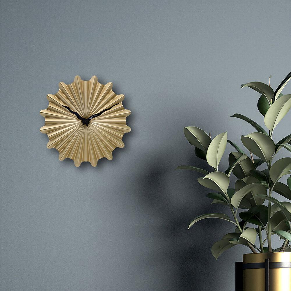 573286go-nextime-sunny-40cm-analogue-hanging-wall-clock-round-gold