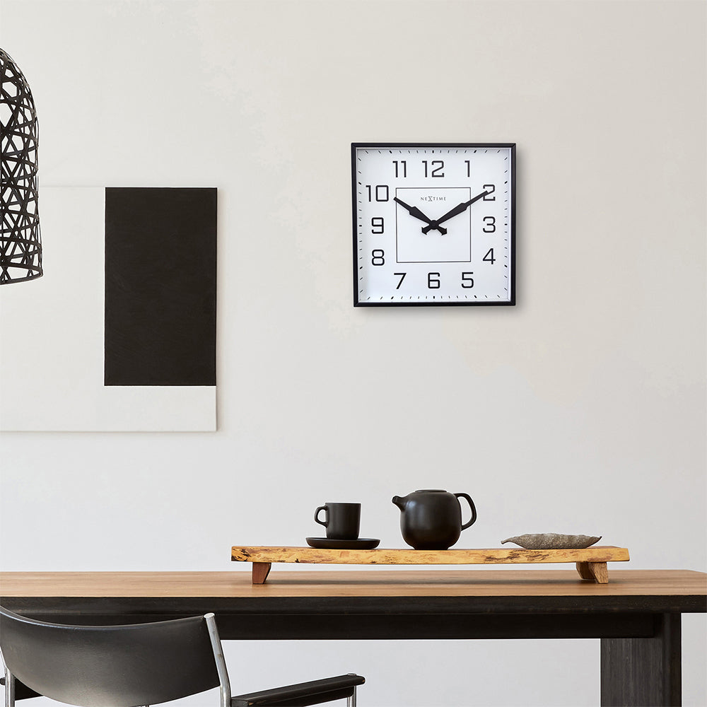 573294ar-nextime-be-square-silent-non-ticking-35x35cm-metal-wall-clock
