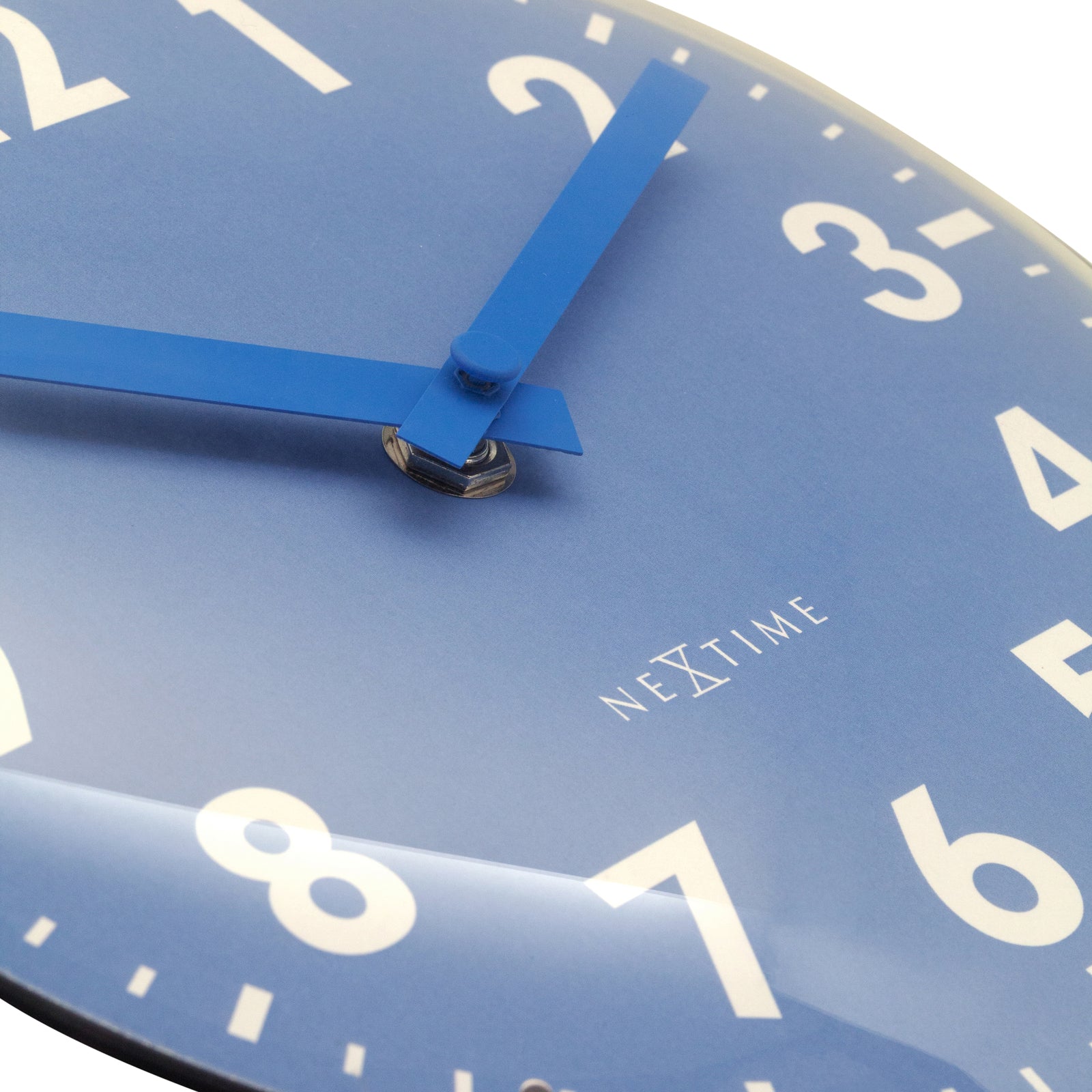 573533bl-nextime-duomo-analogue-20cm-mini-table-clock-blue