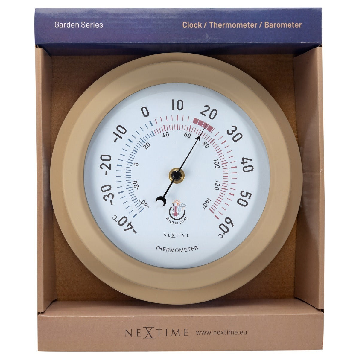 574302br-nextime-lily-22cm-outdoor-thermometer-temperature-brown