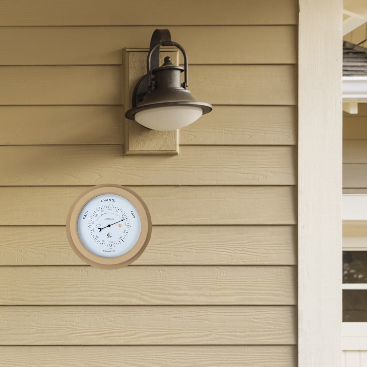 574303br-nextime-orchid-22cm-weatherproof-outdoor-barometer-metal-brown