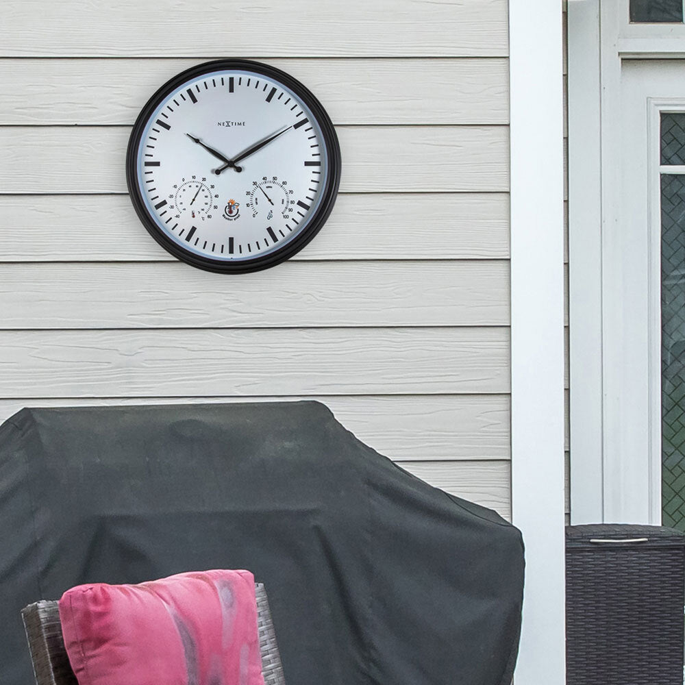 574306zw-nextime-50-8cm-sunflower-outdoor-wall-clock