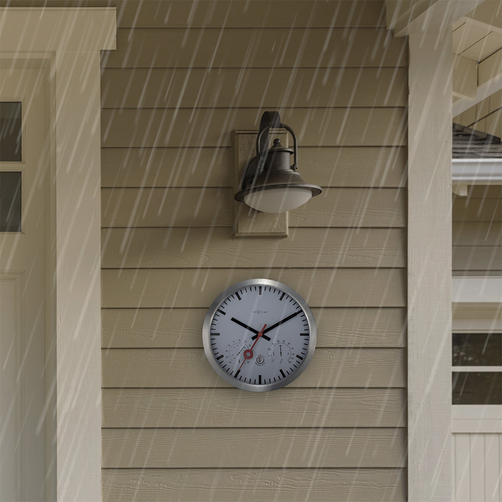 574307st-nextime-35cm-clematis-outdoor-wall-clock-white