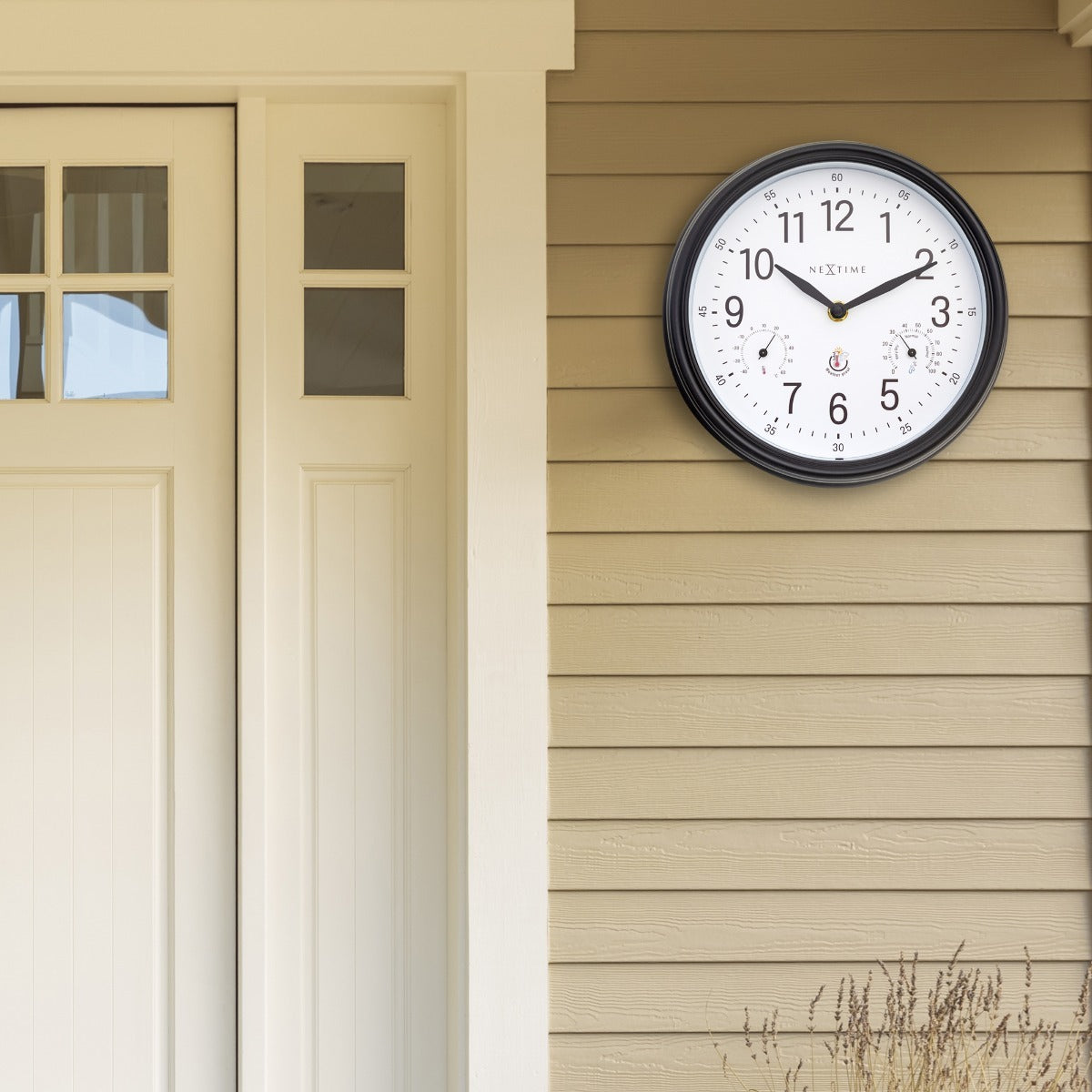 574318wi-nextime-jasmine-weatherproof-outdoor-23-5cm-wall-clock-black-white