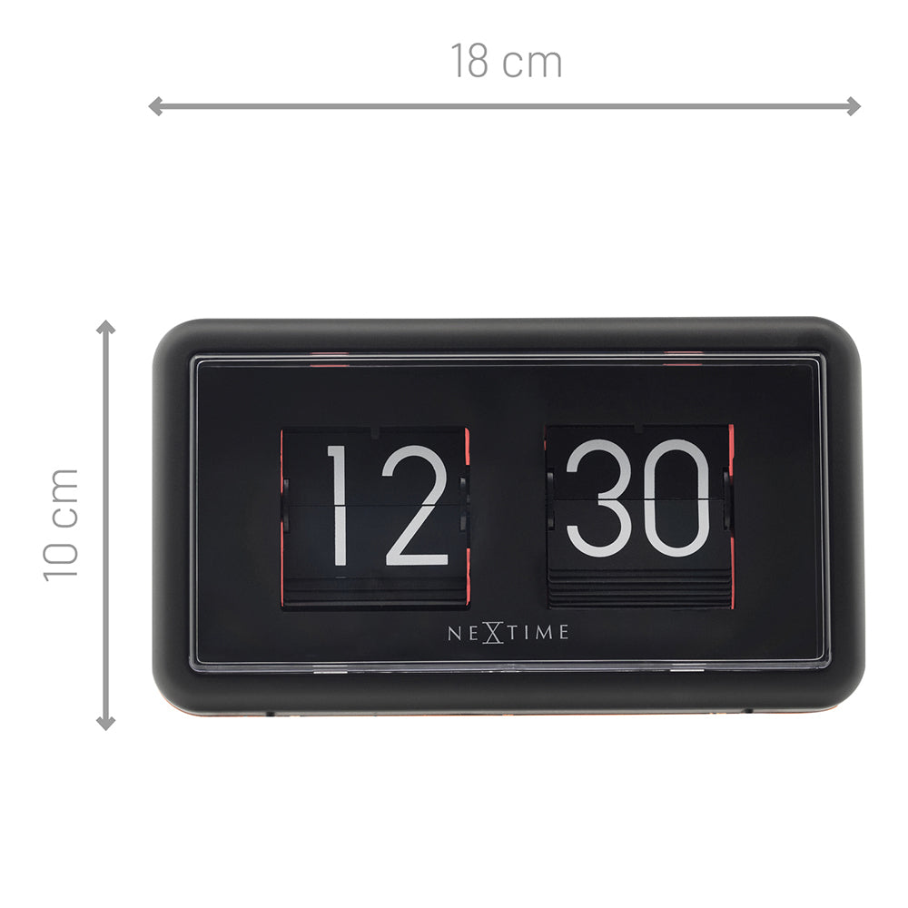575228or-nextime-small-18cm-flip-clock-desk-wall-rectangle-black-orange