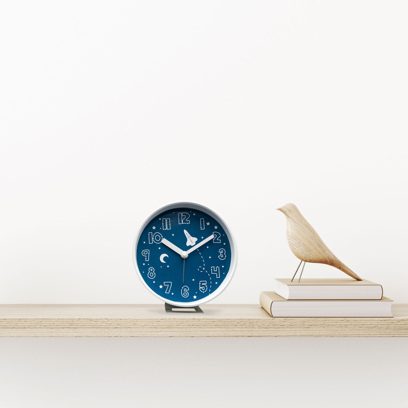 575235bl-nextime-rocket-12-5x13cm-plastic-alarm-clock-analogue-w-night-light-blue