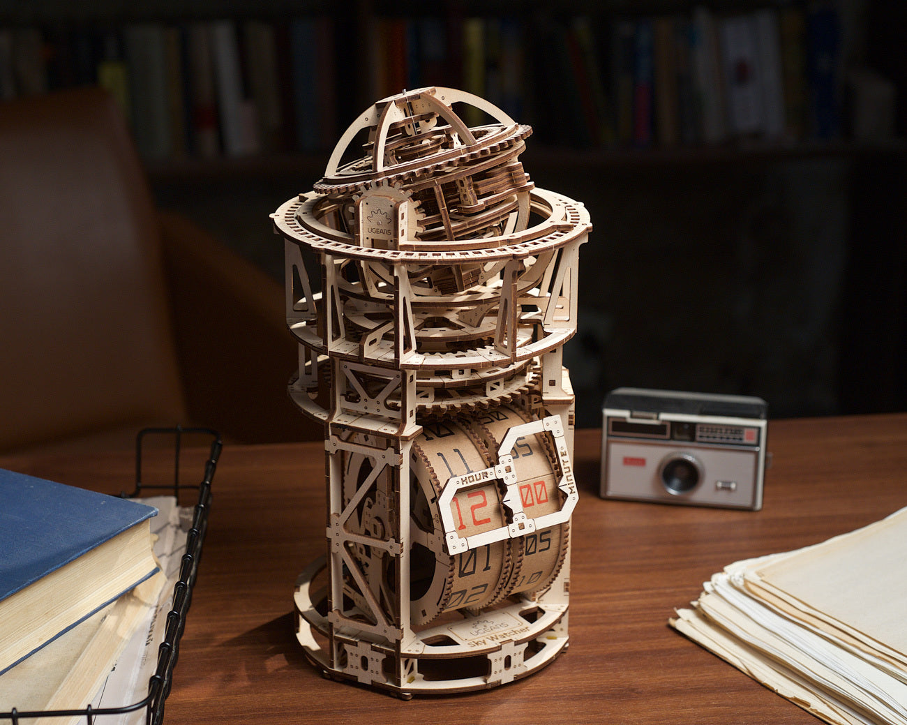 70162-ugears-sky-watcher-tourbillon-clock-wooden-3d-puzzle-338pc