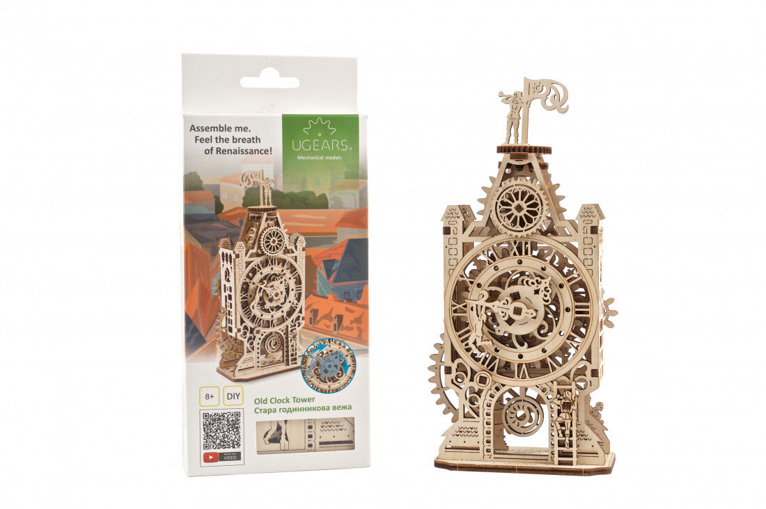 70169-ugears-old-clock-tower-mechanical-diy-wooden-3d-puzzle-44pc
