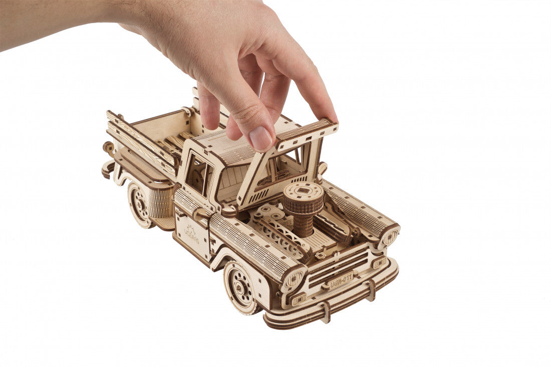 70171-ugears-pickup-lumberjack-mechanical-diy-wooden-3d-puzzle-460pc