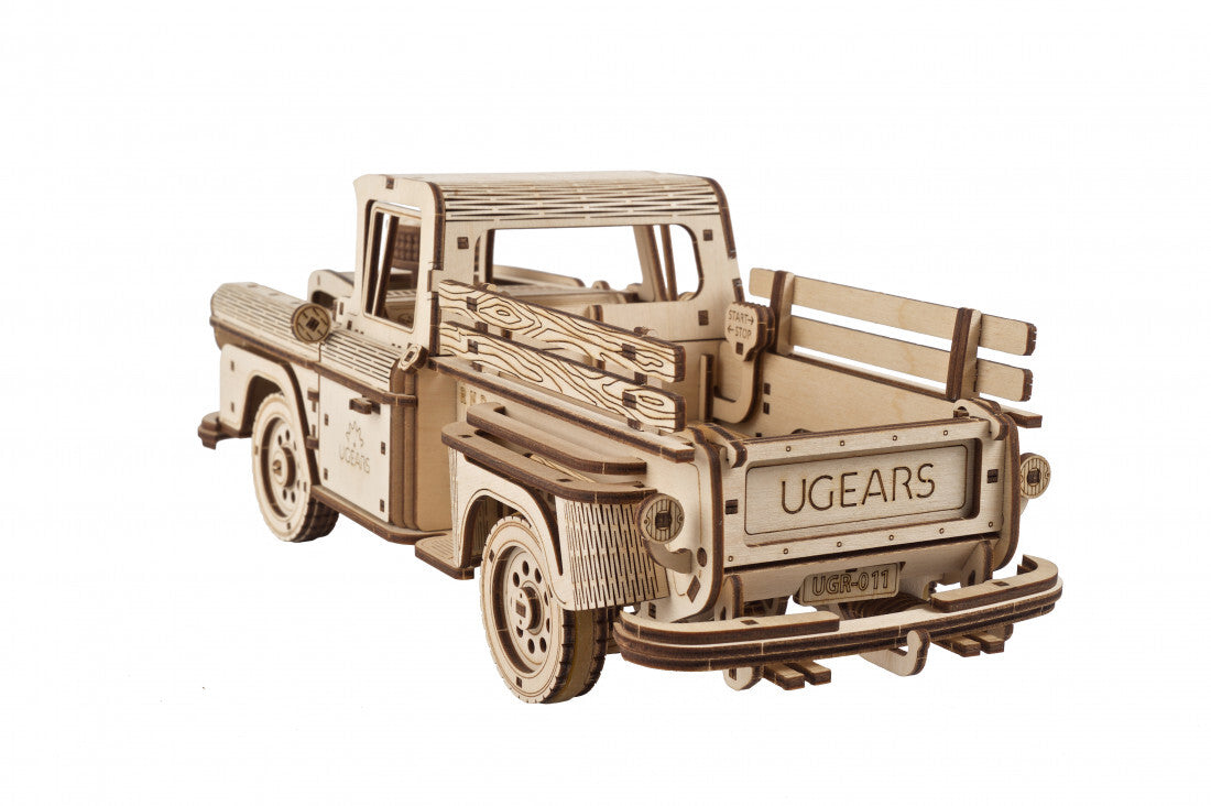 70171-ugears-pickup-lumberjack-mechanical-diy-wooden-3d-puzzle-460pc