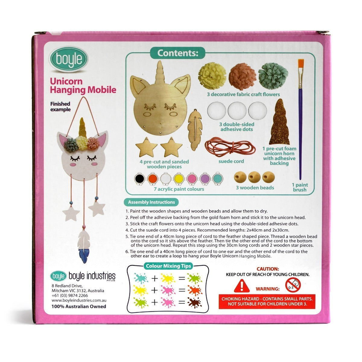 Crafty Kits Hanging Mobile DIY Paint Kit Kids 4+ Assorted