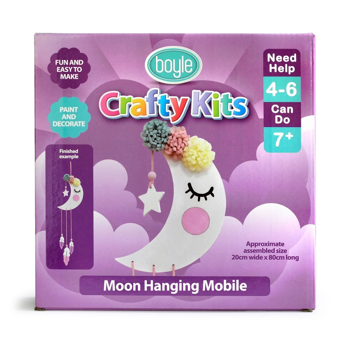 Crafty Kits Hanging Mobile DIY Paint Kit Kids 4+ Assorted