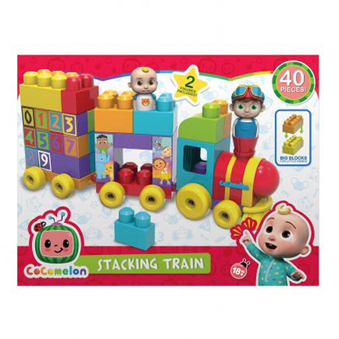 40pc Cocomelon Stacking Train 18m+