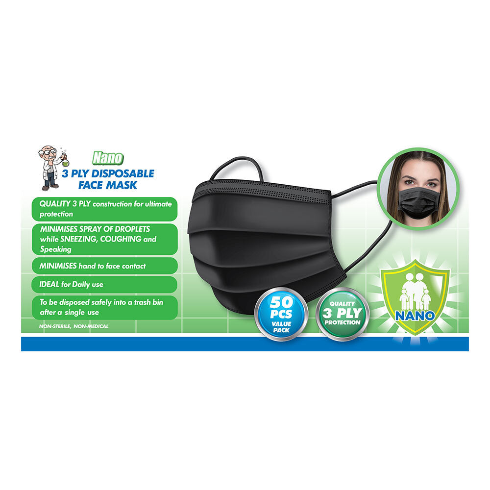 82162-nano-50pc-3-ply-disposable-protective-face-masks-ppe-black
