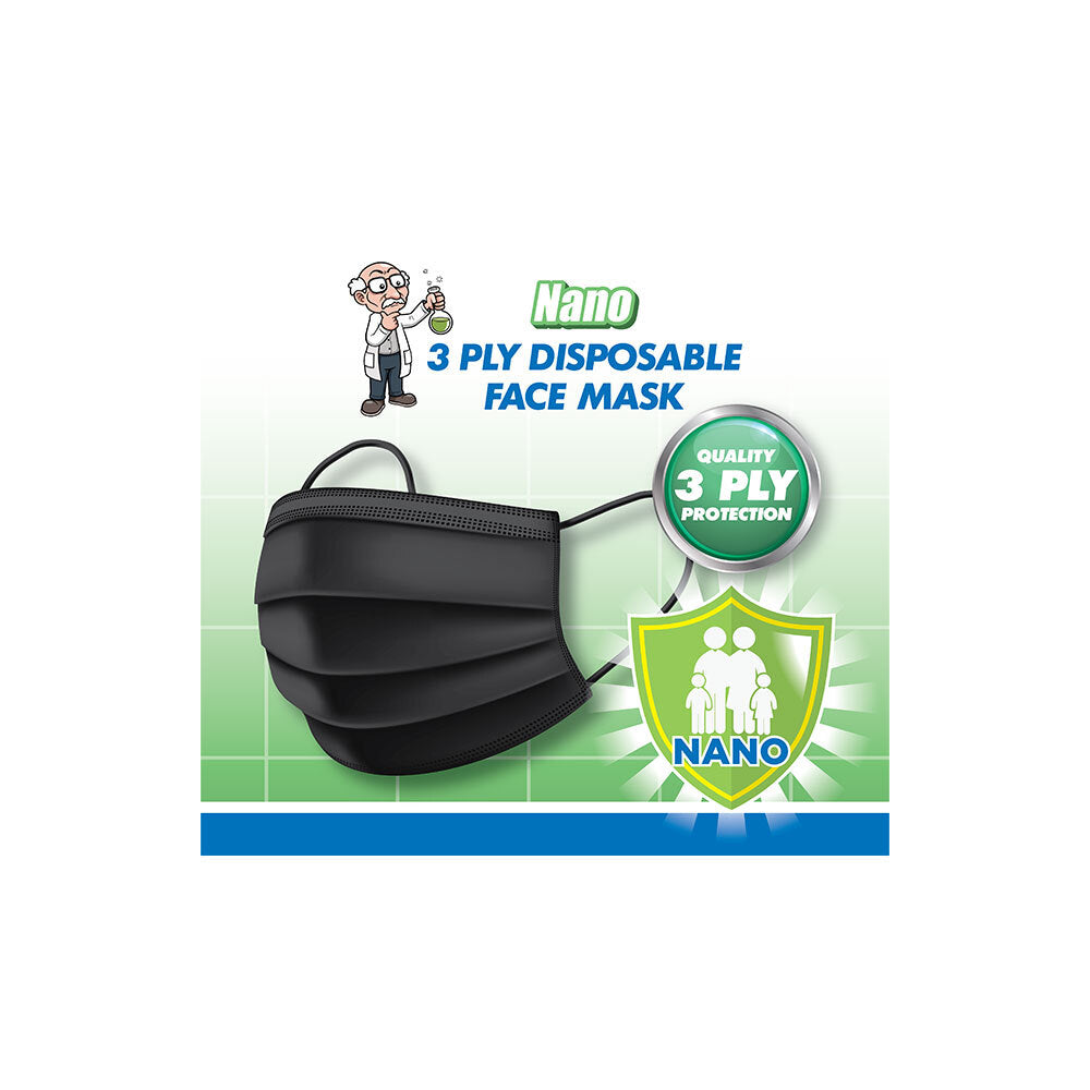 82162-nano-50pc-3-ply-disposable-protective-face-masks-ppe-black