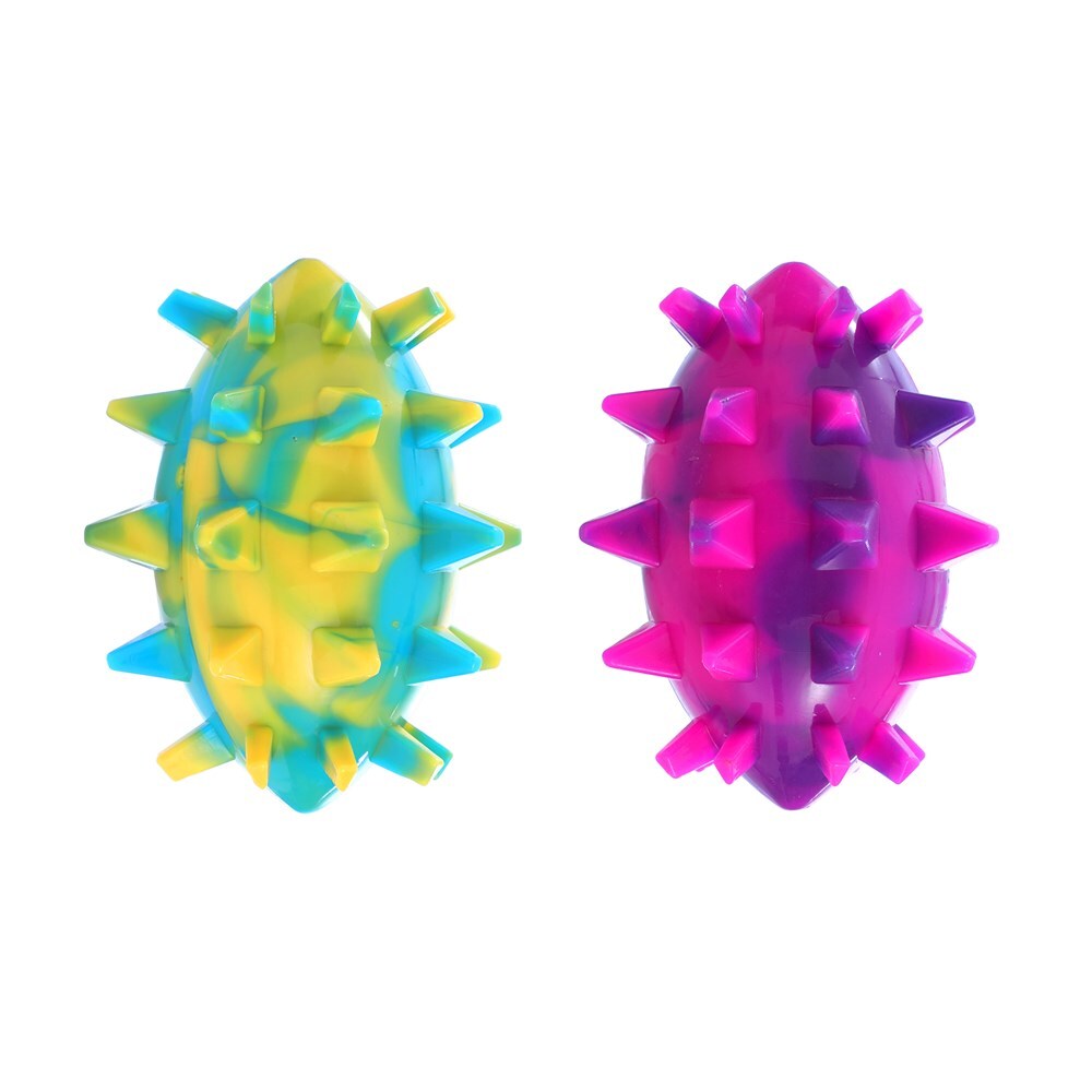 34511-paws-claws-spikey-durable-football-assorted-12x9-5cm
