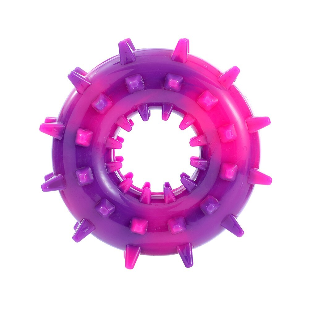 34528-paws-claws-spikey-durable-donut-assorted-14x6cm