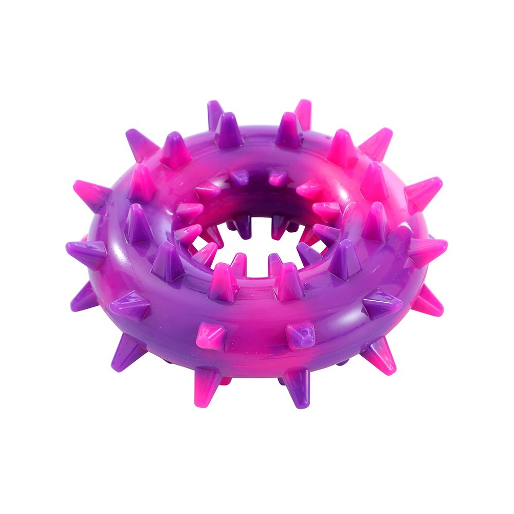 34528-paws-claws-spikey-durable-donut-assorted-14x6cm