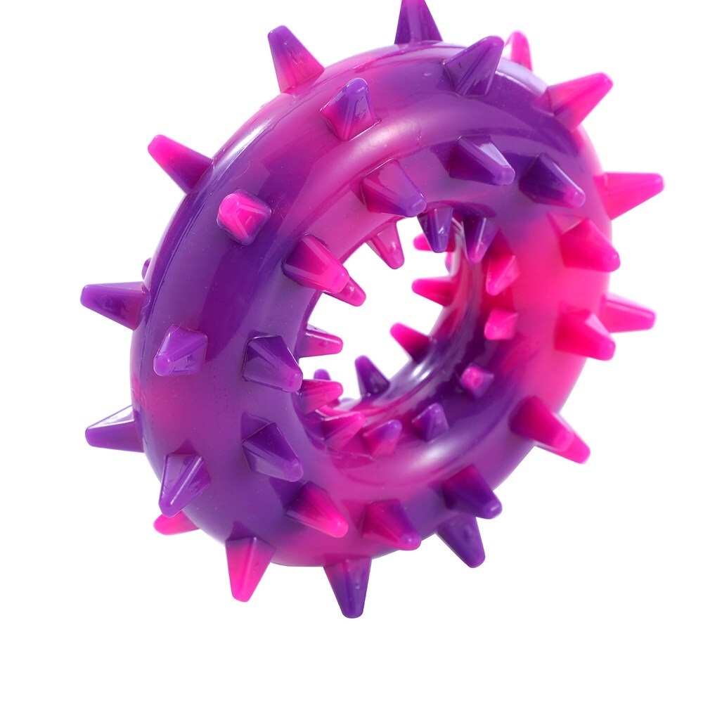 34528-paws-claws-spikey-durable-donut-assorted-14x6cm