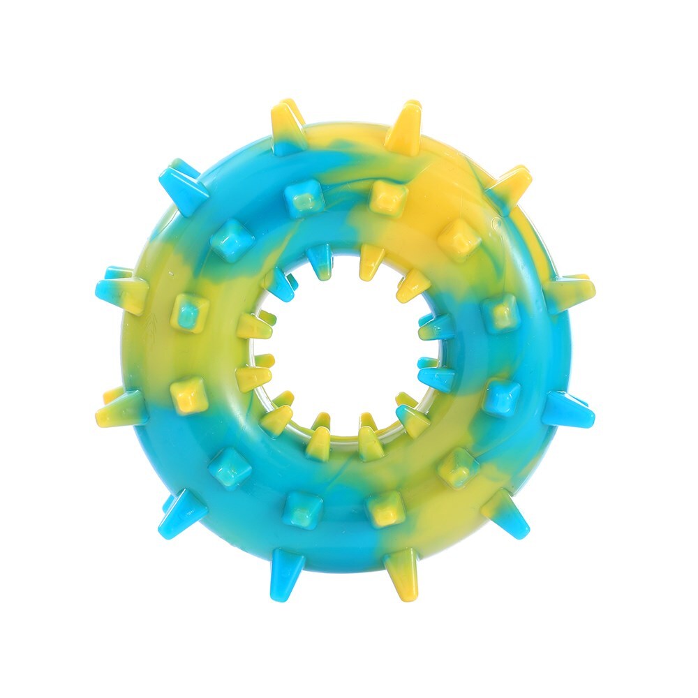 34528-paws-claws-spikey-durable-donut-assorted-14x6cm