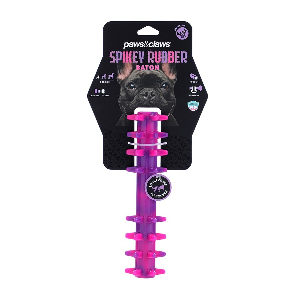 34535-paws-claws-spikey-durable-baton-assorted-21-5x5-5cm