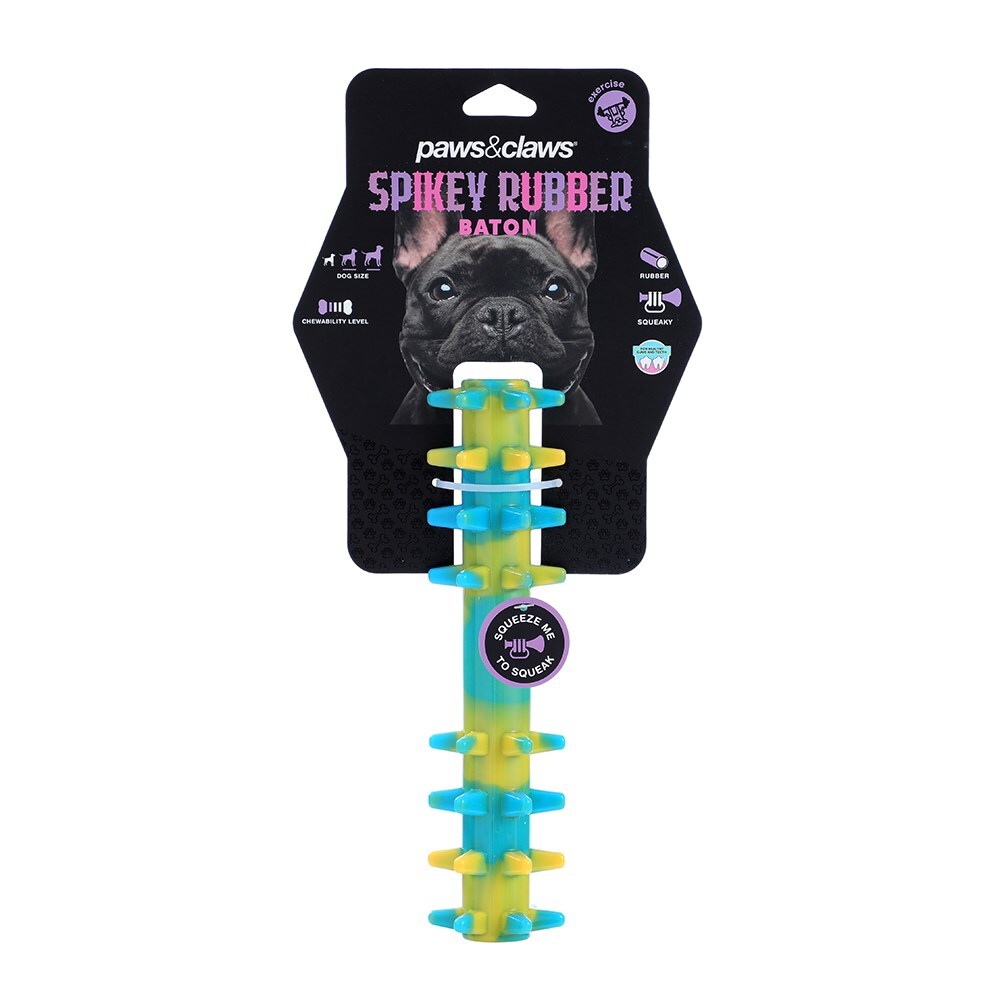 34535-paws-claws-spikey-durable-baton-assorted-21-5x5-5cm