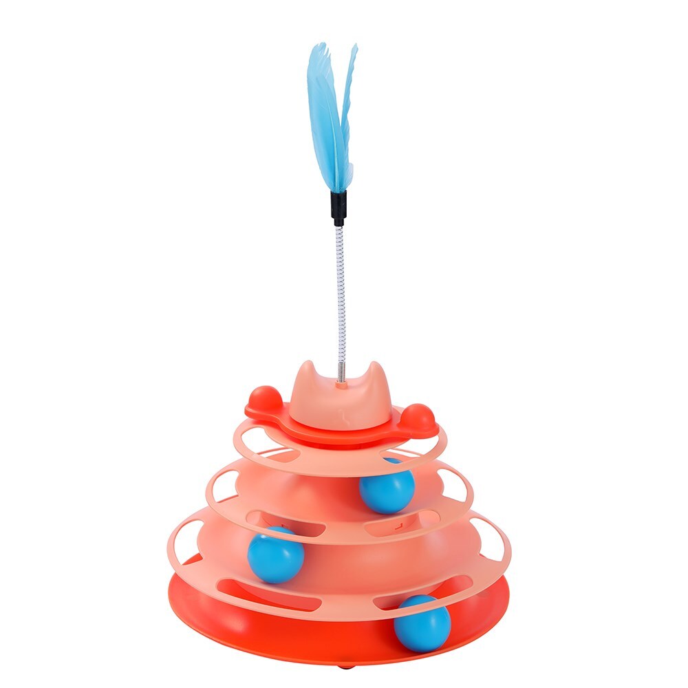 34962-paws-claws-cat-tower-interactive-toy-25x25x43cm-assorted