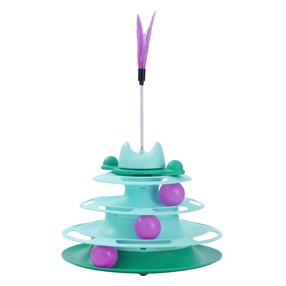 34962-paws-claws-cat-tower-interactive-toy-25x25x43cm-assorted