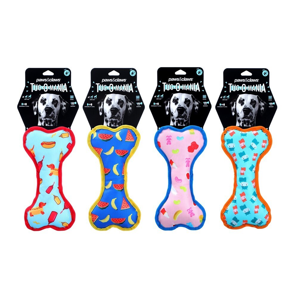 35730-paws-claws-tug-o-mania-oxford-bone-toy-25x13x6cm-assorted
