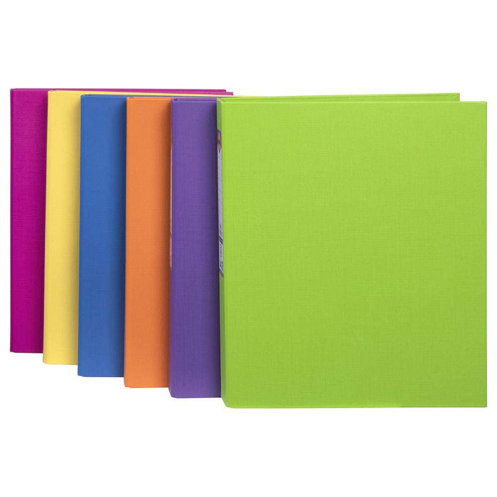 5012099-marbig-pe-linen-2-d-ring-25mm-a4-binder-assorted