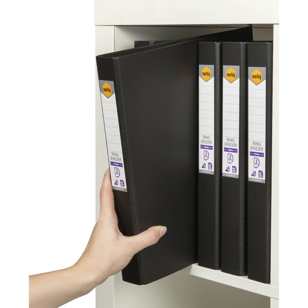 5022102-marbig-pe-linen-2-d-ring-25mm-a4-binder-file-organiser-black