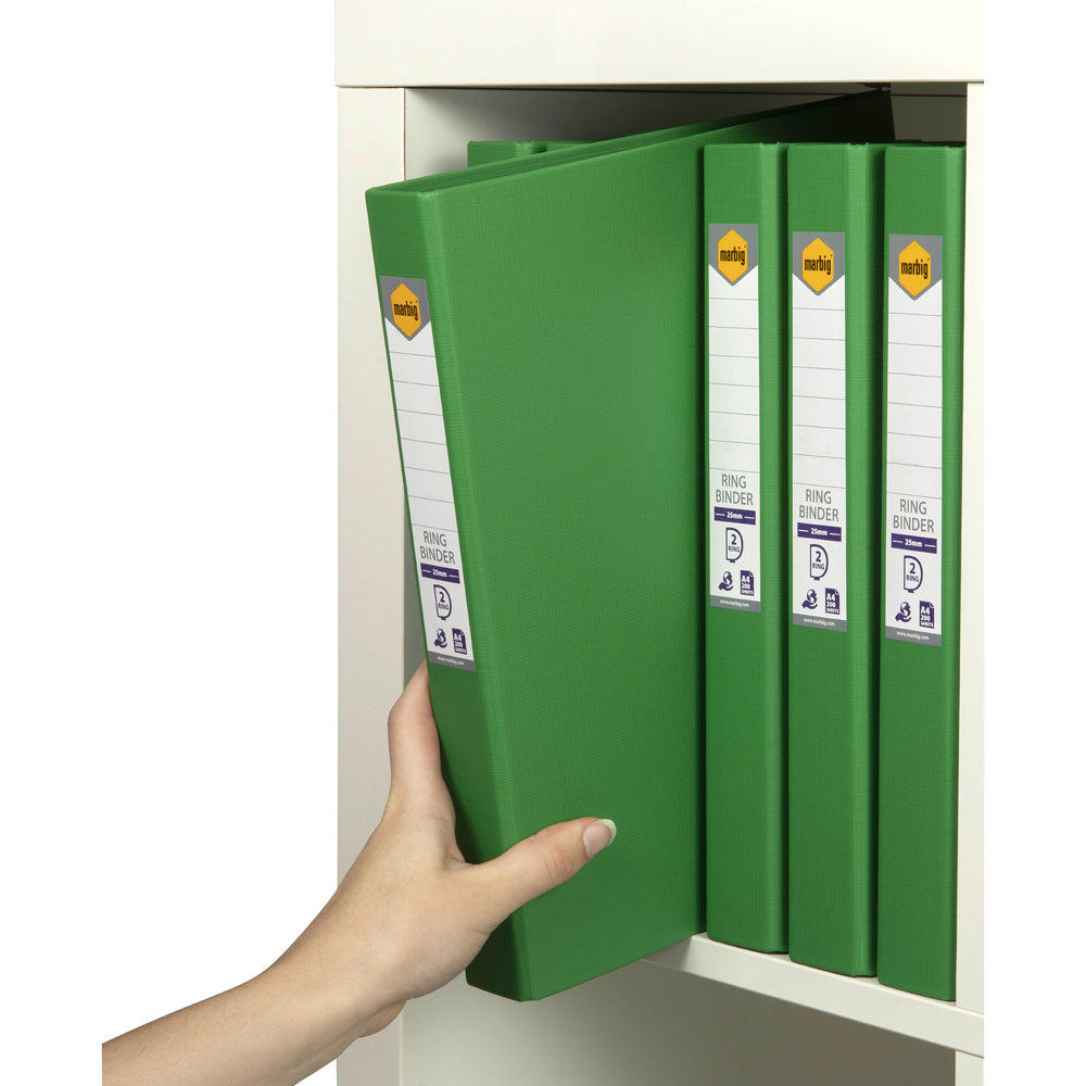 5022104-marbig-pe-linen-2-d-ring-25mm-a4-binder-file-organiser-green