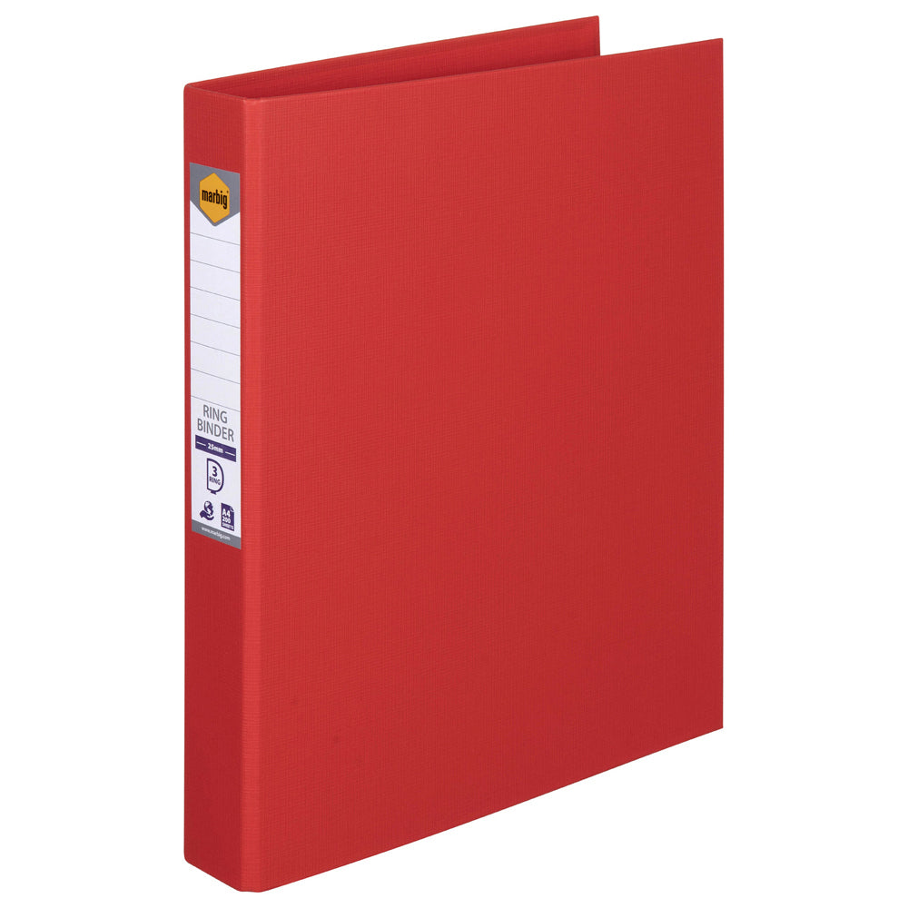 5023103-marbig-pe-linen-3-d-ring-25mm-a4-binder-file-organiser-red