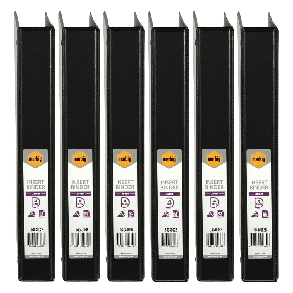 5404002nl-20pc-marbig-clearview-4-d-ring-insert-binder-a4-file-organiser-25mm-black