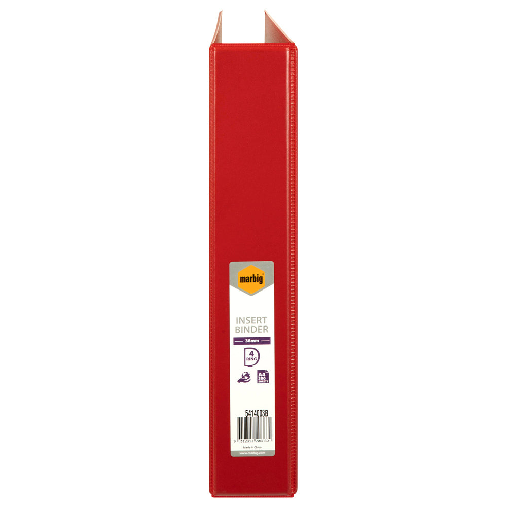 5414003b-marbig-clearview-4-d-ring-insert-binder-a4-file-organiser-38mm-red