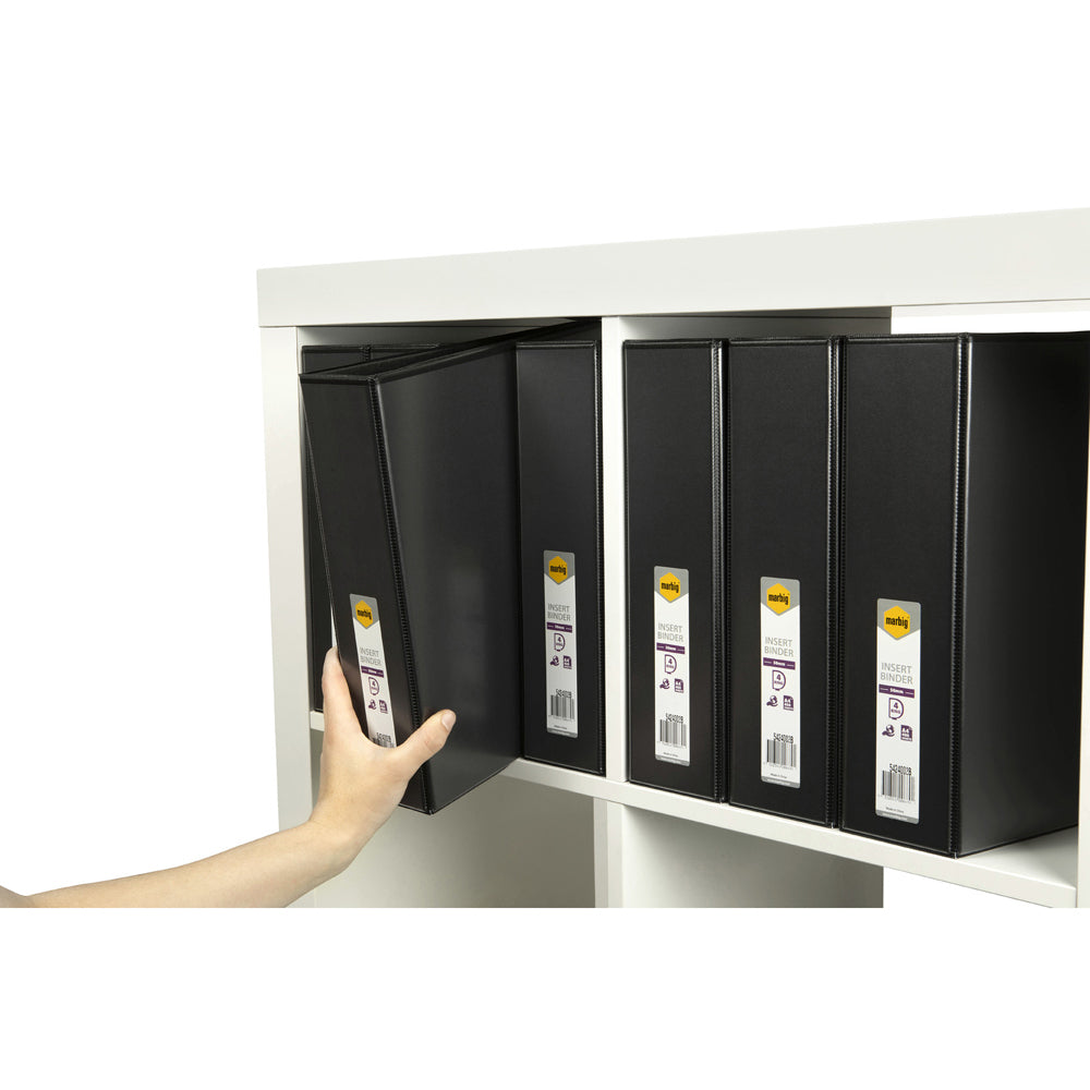 5424002nl-12pc-marbig-clearview-4-d-ring-insert-binder-a4-file-organiser-50mm-black