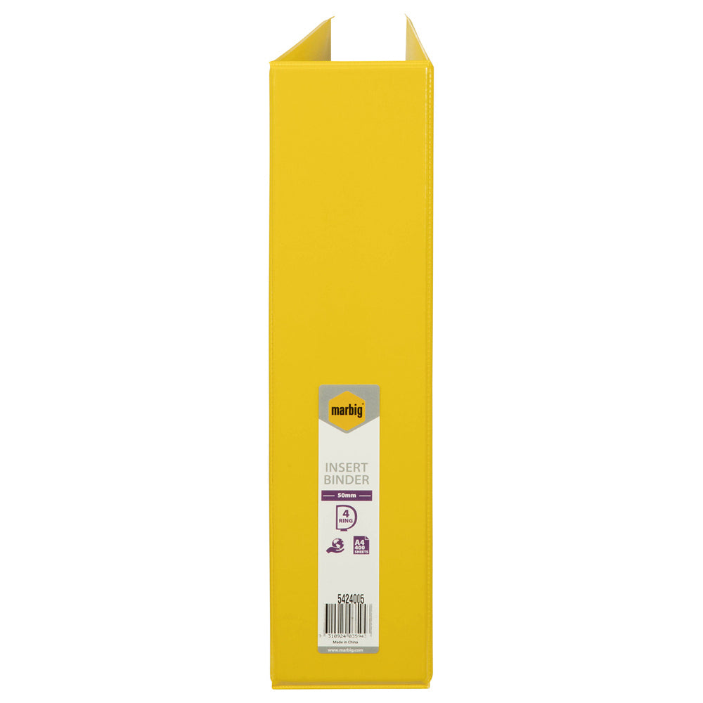 5424005-marbig-pp-clearview-4-d-ring-50mm-a4-insert-binder-file-organiser-yellow