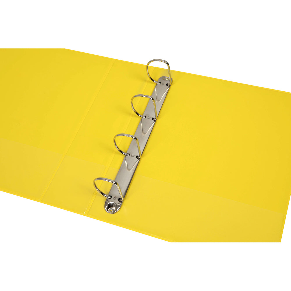 5424005-marbig-pp-clearview-4-d-ring-50mm-a4-insert-binder-file-organiser-yellow