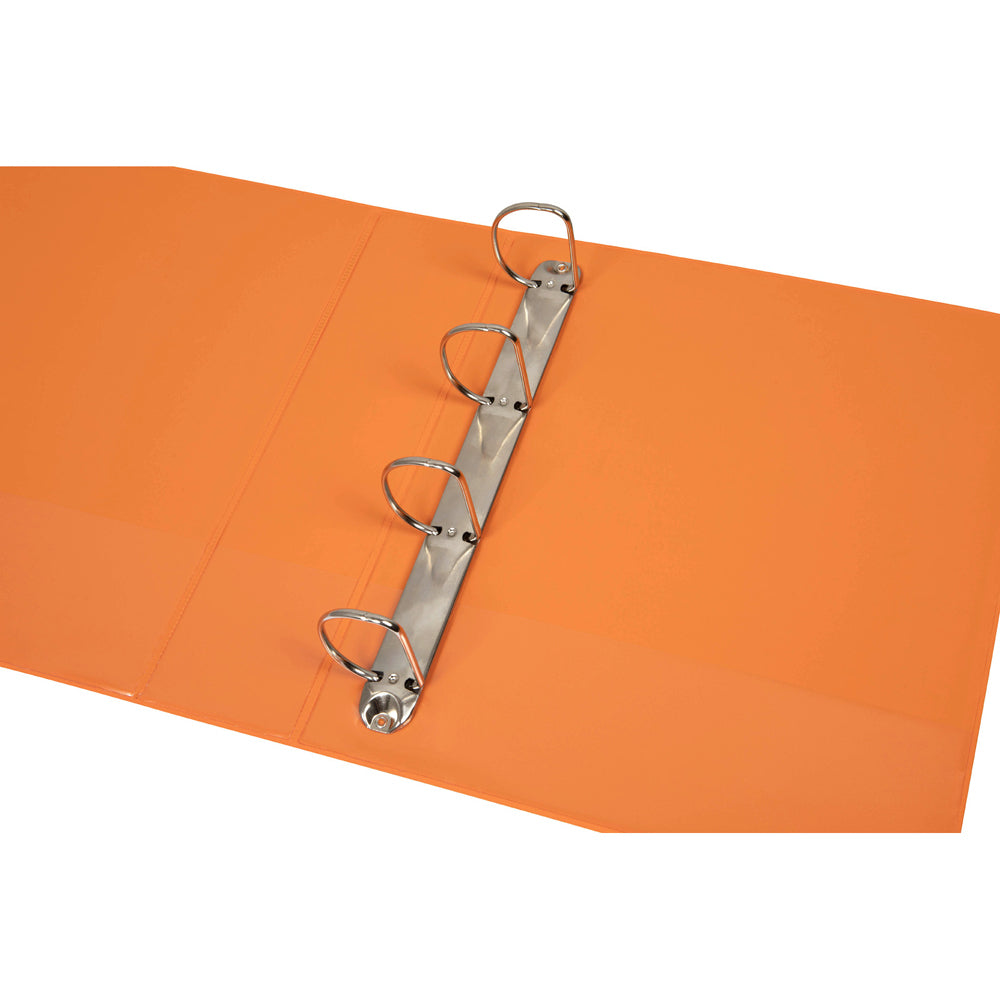5424006-marbig-pp-clearview-4-d-ring-50mm-a4-insert-binder-file-organiser-orange