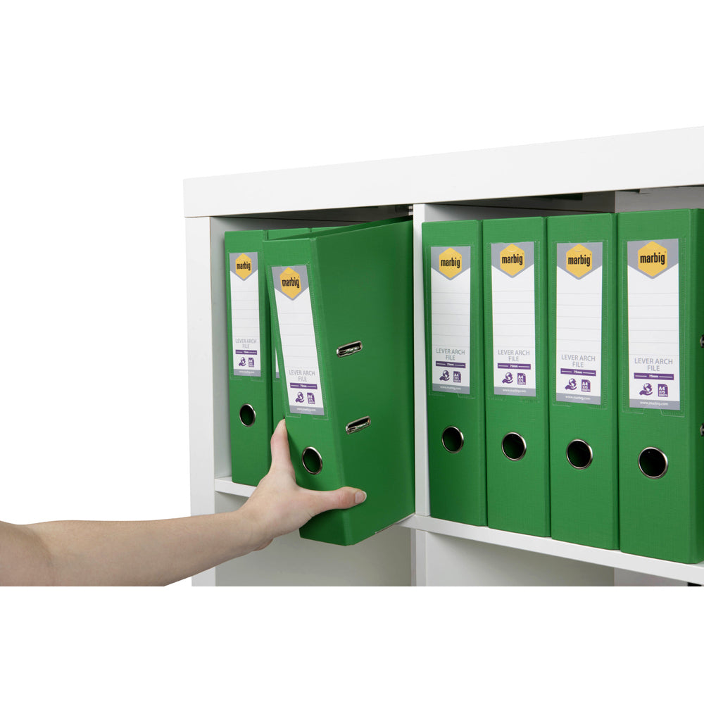 6601004-marbig-pe-lever-arch-file-folder-a4-document-organiser-green