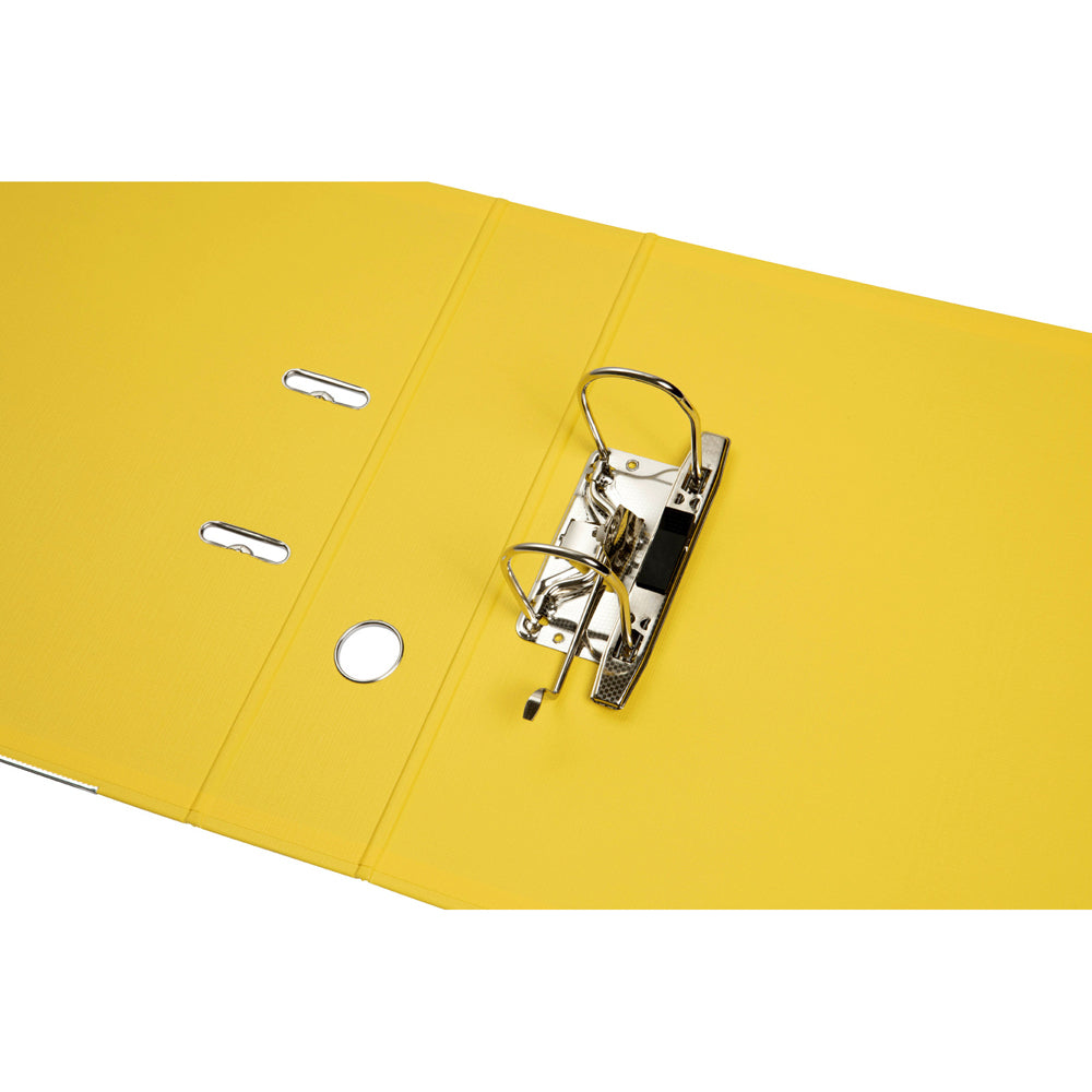 6601105-marbig-pe-lever-arch-file-folder-a4-document-organiser-lemon