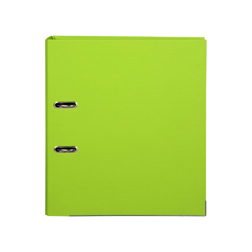 6601132-marbig-pe-lever-arch-file-folder-a4-document-organiser-lime