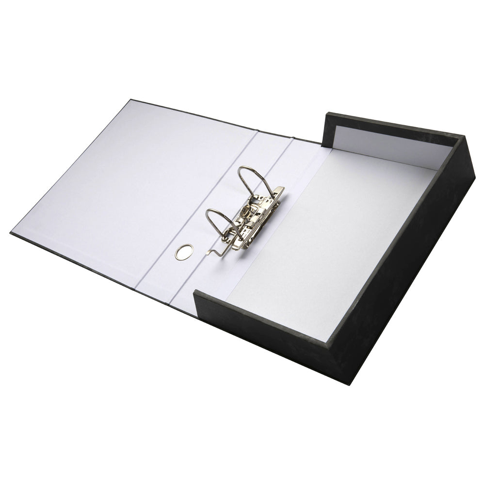 6605011-marbig-mottle-a4-lever-arch-box-file-document-organiser-black