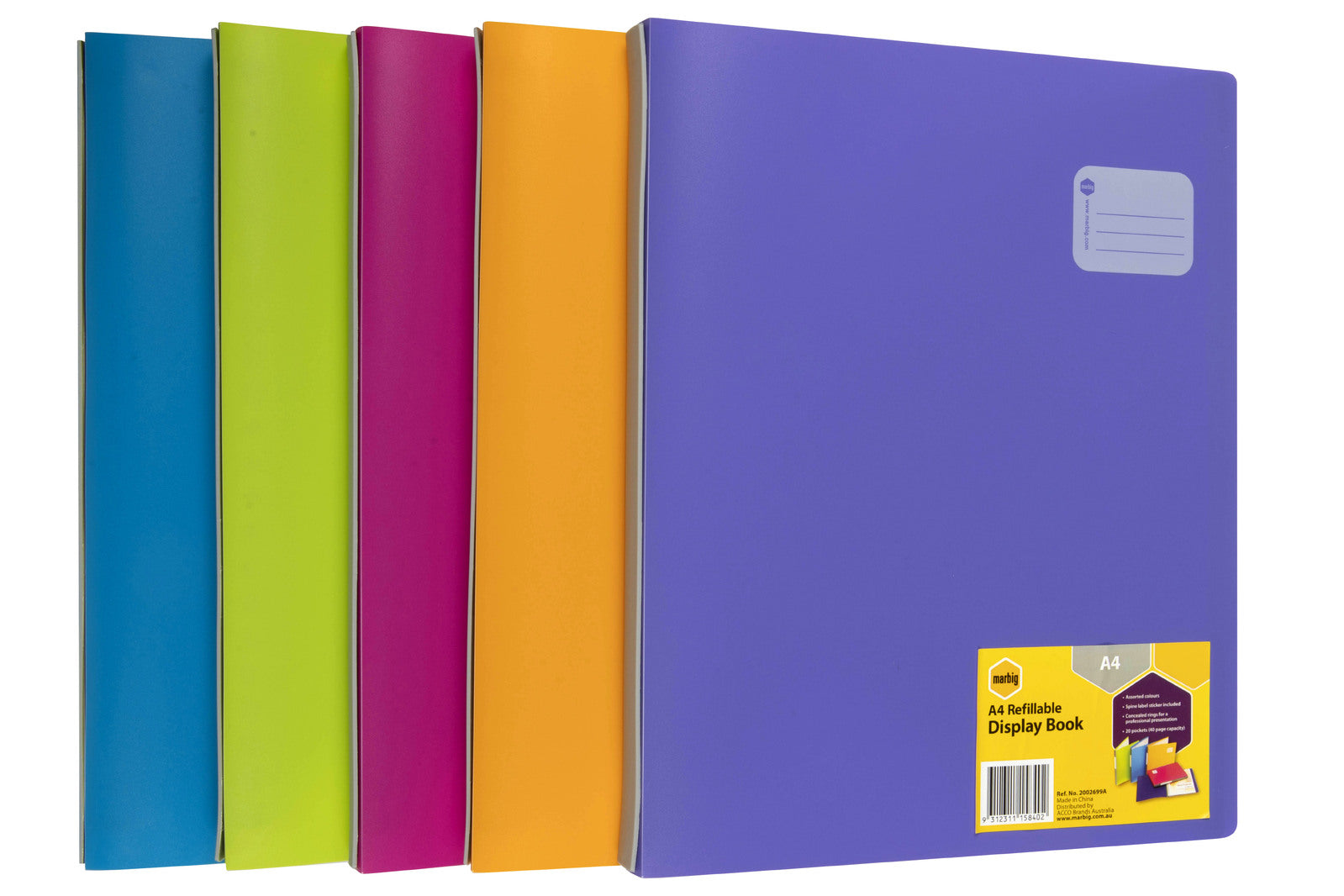 2002699a-marbig-refillable-display-book-w-20-pockets-assorted