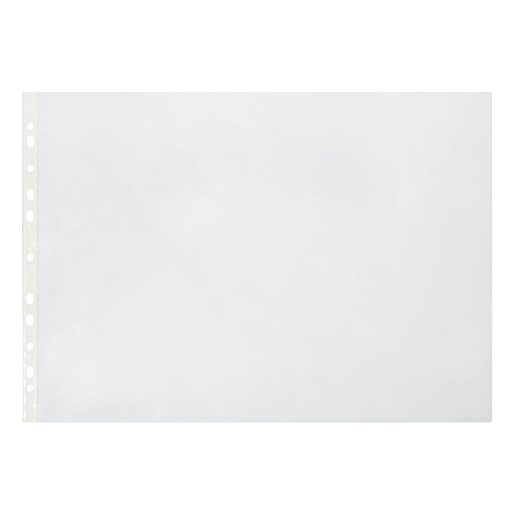 25111-100pc-marbig-deluxe-a3-ring-binder-sheet-protectors-landscape-clear