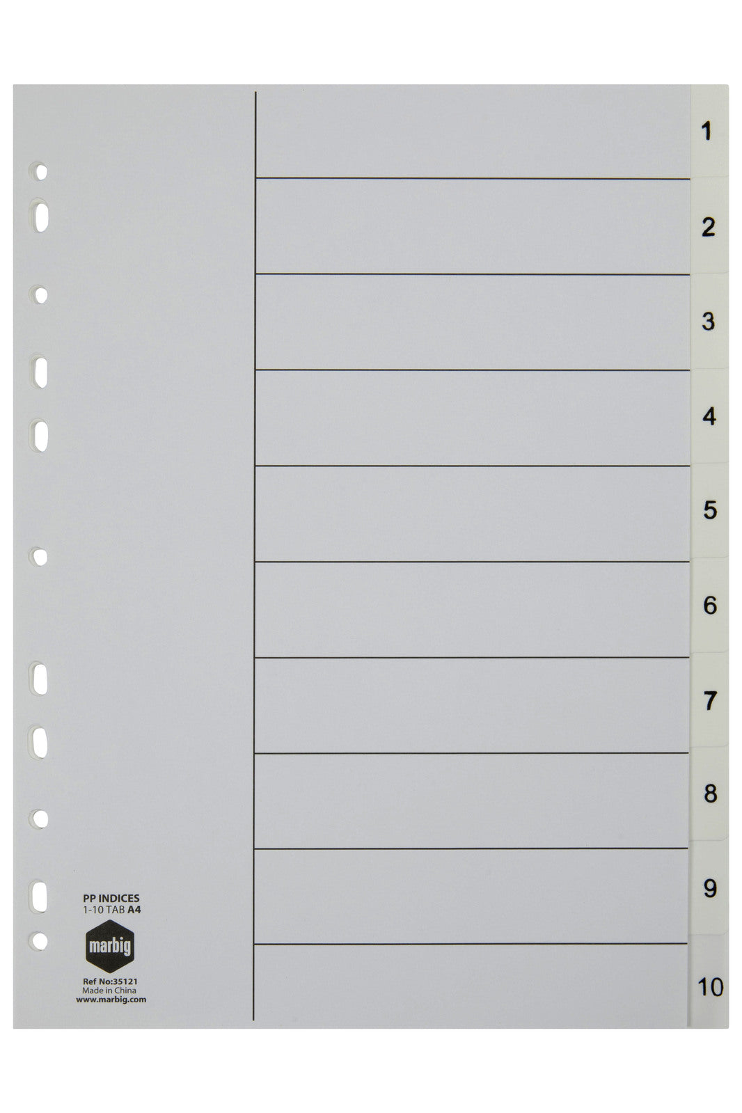 35121-marbig-pp-1-10-tab-a4-lever-arch-binder-divider-indices-white